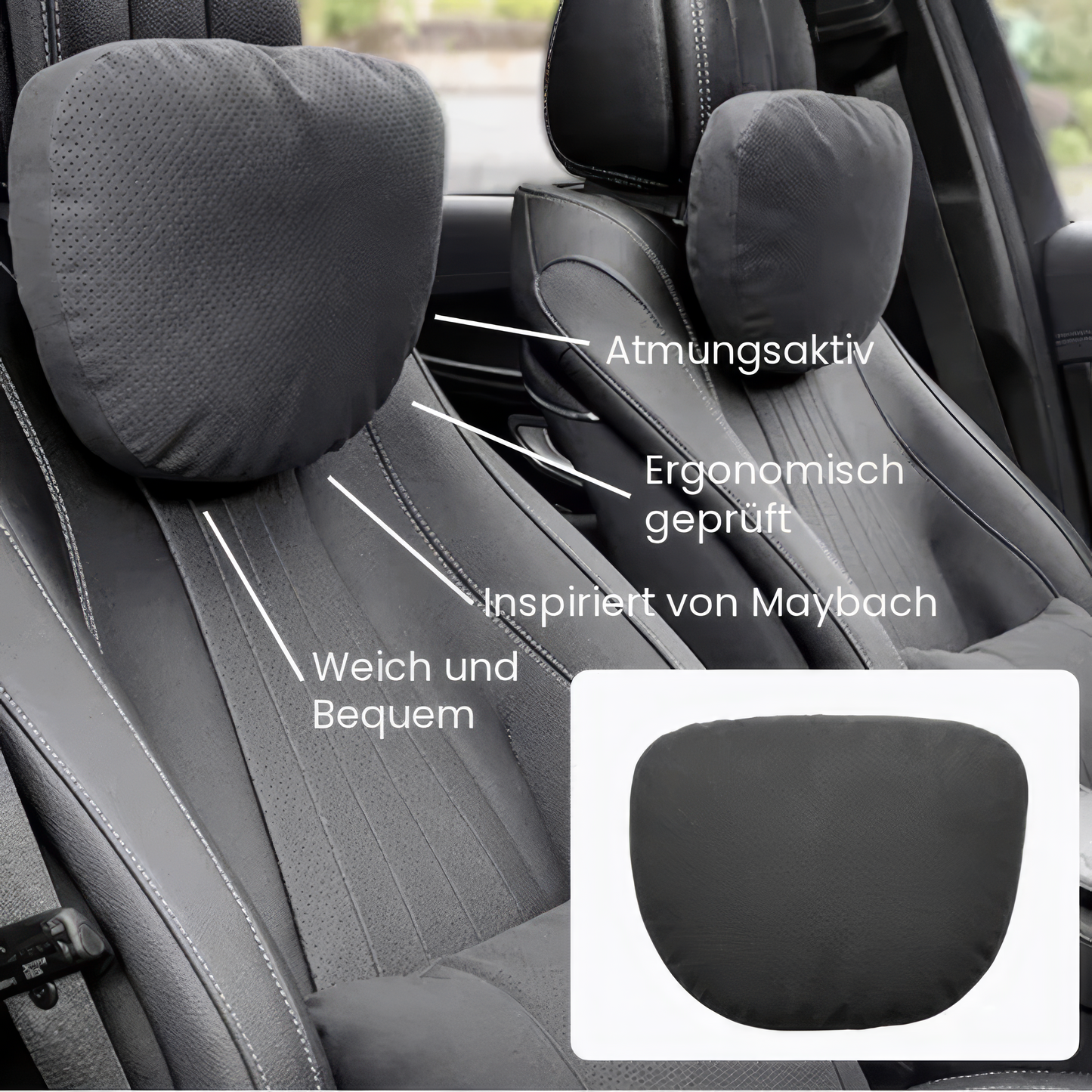 Calma™ Nackenkissen für's Auto - Luxus und Entspannung im Auto